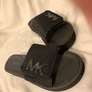 Michael Kors size 9 slides brand new never worn